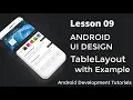 TableLayout in Android UI Design Android Development Tutorials TheXXCODE IT Solutions