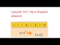 Leetcode 347 Top k freq elements using priority queue