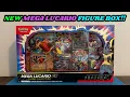 I opened the NEW MEGA LUCARIO EX Figure Collection Box!!