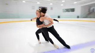 Download Skating to 'Ghost' \u0026 'Unchained Melody' - Lily Hensen \u0026 Nathan Lickers 2021-22 Senior Free Dance MP3