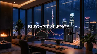 2 Hours Hyper Focus Rainy Metropolitan Data Lounge Elegant Ambient for Trading Flow