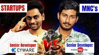 Choose MNC or StartUp 🤔 | Guidance for Freshers 🎓 and Working Professionals 👨‍💻 | In Telugu