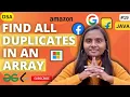 Find All Duplicates in An Array Arrays Leetcode JAVA DSA