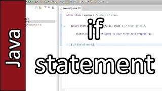 if statement - Java Programming Tutorial PC Mac 2015