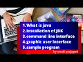 Java For beginner Installation of jdk sample program in gui