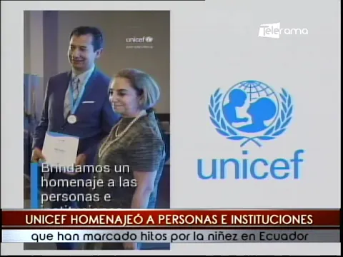 UNICEF homenajeó a personas e instituciones que han marcado hitos por la niñez en Ecuador