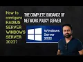 How to configure NPS using windows server 2022 RADIUS server windows 2022