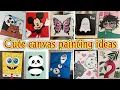 Cute Mini Canvas cartoon Painting ideas Easy canvas painting ideas for beginners