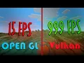 Minecraft OpenGL vs Vulkan FPS Perfomance Test