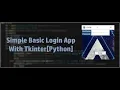 Simple Login App With Tkinter Python