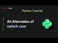 Switch Case in Python Match Case in Python Python Tutorial for Beginners in Hindi
