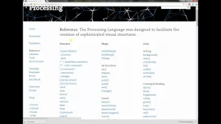 Processing Tutorial Lesson 3 - Function Practice and Reference