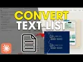 Claude AI - How To Convert Text List into JSON Data Easy
