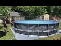 INTEX Pool Setup 20x48 Ultra XTR Timelapse