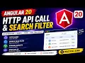 HTTP API Call in Angular 20 Production Level Code