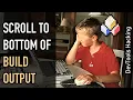 DevTools hacking Automatically scroll to bottom of build output