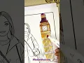 Stylish Girl at Big Ben - Color Like Royalty with This Stunning Coloring Page