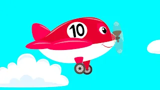 Ten Little Planes - Kote Kitty Songs for Babies - learn numbers 1 to 10