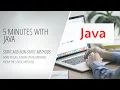 Java - How to Call a Non-Static Method From The Static Method Making App
