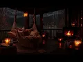 Fall Asleep In 5 Minutes With Relaxing Rain Sounds | Autumn Rain & Fireplace | Instant Deep Sleep