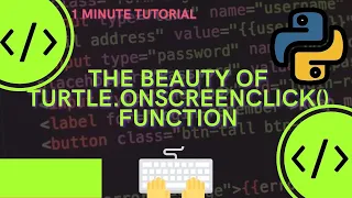 Python turtle onscreenclick function runs the defined action onclick of window