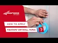 How to apply FibaTape drywall tape