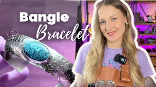 How to make a TURQUOISE bangle bracelet Step by step Tutorial