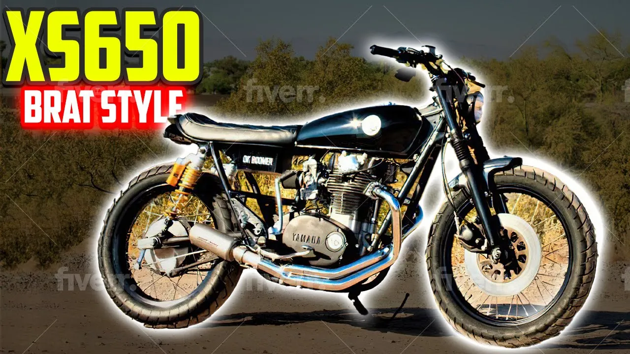 1980 Yamaha XS 650 Brat Style - Full Timelapse Build