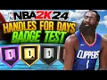 NBA 2K24 Best Badges for Your Build Handles for Days Playmaking Badge Test
