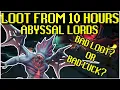Loot From 10 Hours of Abyssal Lords - RS3 2022