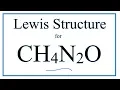 How to Draw the Lewis Dot Structure for CH4N2O CO NH2 2 Urea