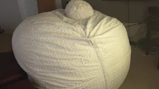 Comparing an Old LoveSac Eskimo Swirl Cover to a New One