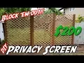 How to Build a Privacy Wall DIY Privacy Screen DIY Lattice Privacy Wall