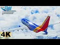 Flight Simulator 2023 RTX 3080 Southwest Boeing 737 Full Flight - Denver to Pheonix 4K MSFS