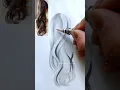 Download Lagu Easiest Hair Drawing Tutorial 😱 #shorts