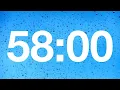timer - 58 minute countdown with rain sounds