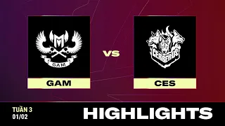 Download HIGHLIGHT | GAM vs CES | VCS 2024 MÙA XUÂN - Tuần 3 | 01.02.024 MP3