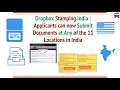 US Visa Dropbox Stamping India You Can Submit Documents at any of 11 Locations