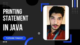 Comment and Printing Statement in java Tuitions Tonight