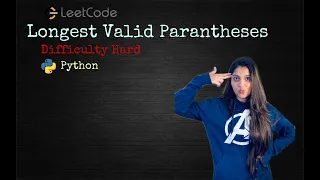 Leetcode 32 Longest Valid Parentheses Python