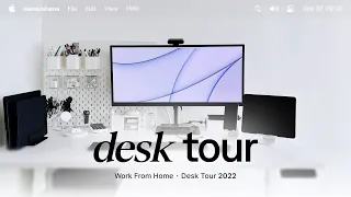 work from home desk setup tour 2022 my home office as a product designer 