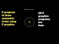 C program to draw concentric circles using graphics