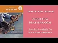 Download Lagu Saxophone Play Along „Mack The Knife“ #jazz #musician  #saxophone #playalong #musicsheet #music