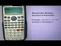 How To Find Quotient and Remainder on Casio Fx 115ES PLUS 2026