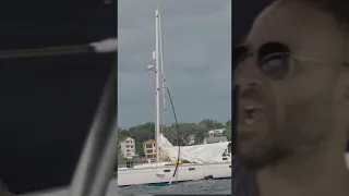 Sailboat Dismasted by Bridge Near Cocoa, Florida #shorts #sailboats    |  ⛵ The Foster Journey