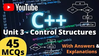 Unit 3 C Control Structures MCQs if iflse if else if Loops Switch 45 Solved Questions