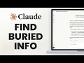 How to Find Buried Info in a Long PDF With Claude AI Step by Step