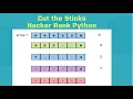 HackerRank Cut the Sticks Python