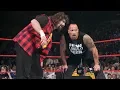 Download Lagu The Rock returns to help Mick Foley against Evolution: Raw, March 1, 2004