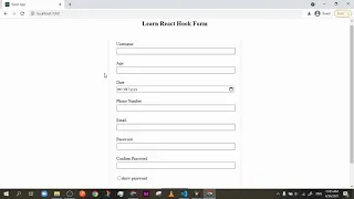 React Hook Form Tutorial - useForm Hook options